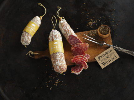 Salami mit feinem fenchel
